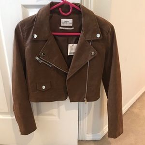 Brown suede jacket